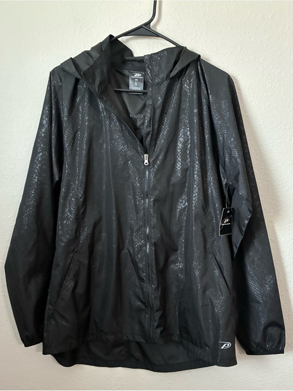 New women’s snakeskin print Hooded Windbreaker Jacket Pro Player